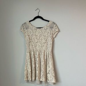 Urban Outfitter’s: Coincidence and chance white lace mini dress size: M
